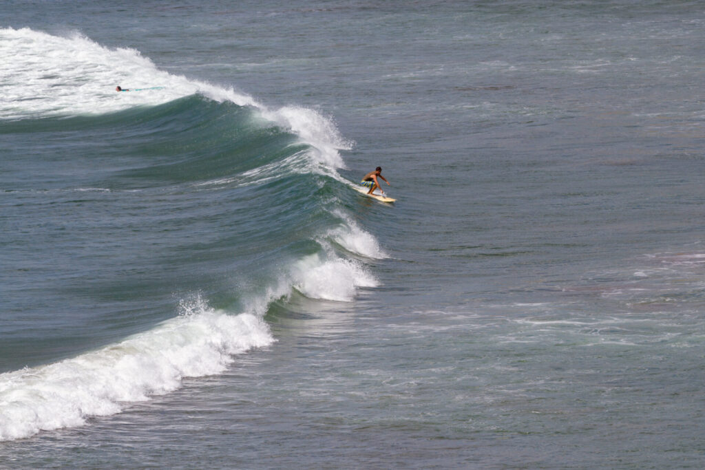 Surfing in Popoyo, Nicaragua