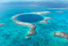 Blue Hole Natural Monument and coral reef in Belize