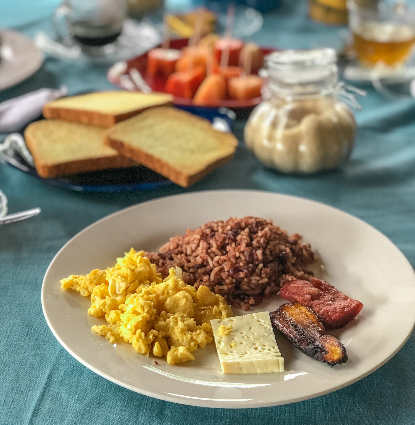 Traditional nicaraguan breakfast
