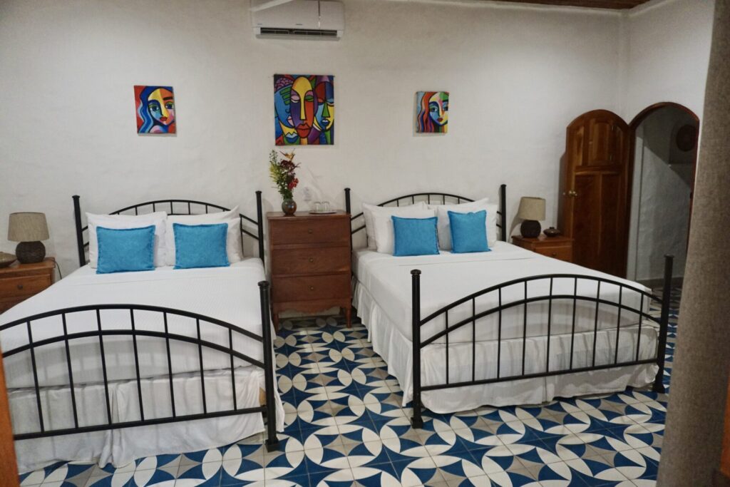 Beautiful rooms at Hotel Secret Garden in Granada, Nicaragua. 