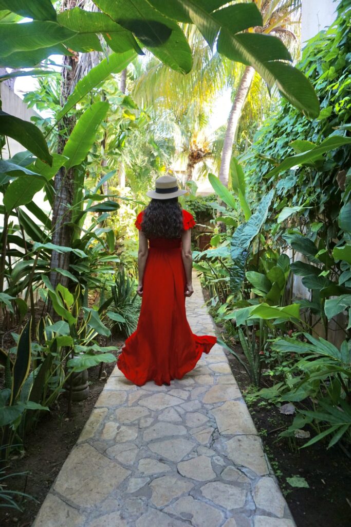 Entrance to Hotel Secret Garden in Granada, Nicaragua. 